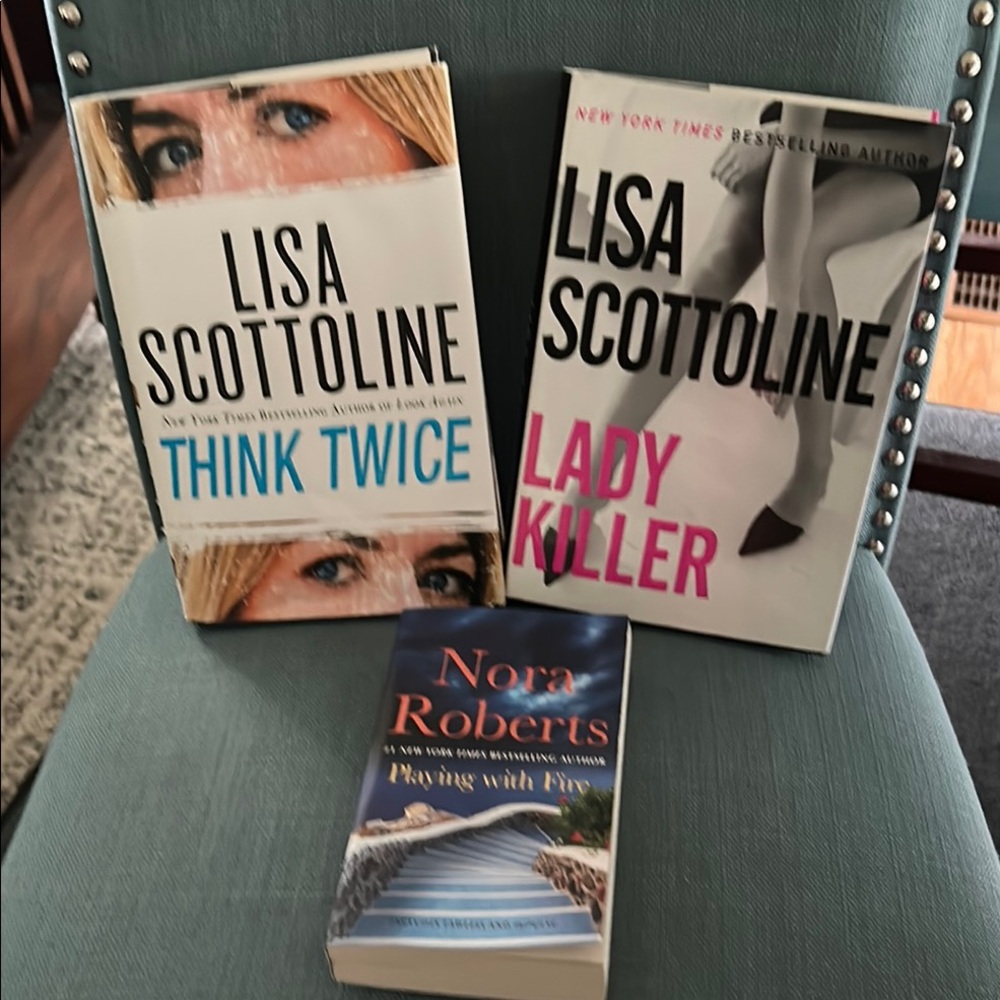 Lisa Scottoline and Nora Roberts Book lot of all three